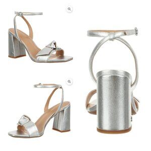 Sam & Libby Ladies Jordan Block Heel Sandals  Silver
